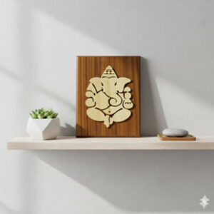 Ganesh Wooden Wall Decor